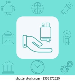 Book vector icon sign symbol