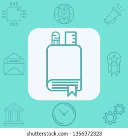 Book vector icon sign symbol