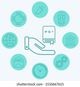 Book vector icon sign symbol