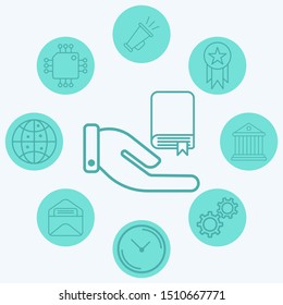 Book vector icon sign symbol