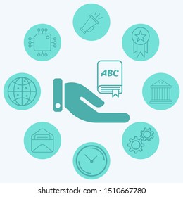 Book vector icon sign symbol