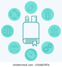 Book vector icon sign symbol