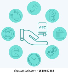 Book vector icon sign symbol