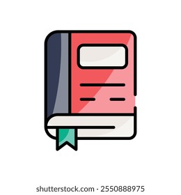 Icono de Vector de libro ilustración de stock