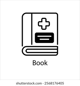 Book Vector icon stock illustration