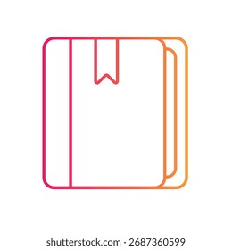 Icono de Vector de libro ilustración de stock