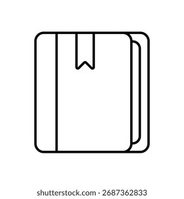 Icono de Vector de libro ilustración de stock