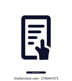 Book vector icon, Text Book illustration sign, Vector illustration, EPS10.