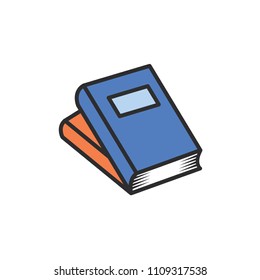 book vector icon in trendy flat design 