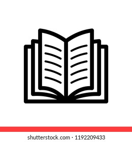 Book vector icon, trendy symbol isolated on white background for web or mobile app