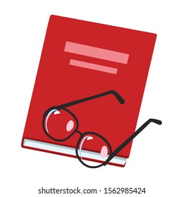 Book vector icon.Cartoon vector icon isolated on white background book .