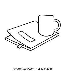Book vector icon.Line vector icon isolated on white background book .