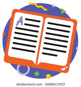 Ilustración vectorial de libros. Diseño minimalista plano. Ilustración editable para el Web, móvil, impresión