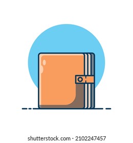 Book vector illustration. Flat style cartoon. Perfect for icons, web landing pages, banners and more.