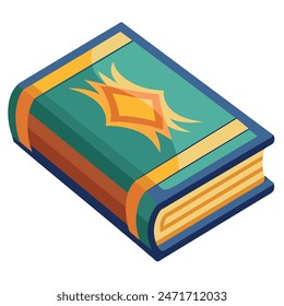 Icono de Ilustración vectorial de libro de alta calidad