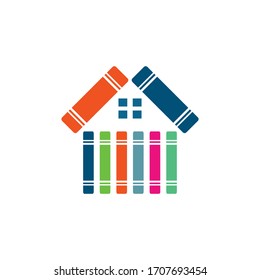 book vector illustration icon of library design