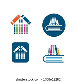 Vektorillustration-Illustrationssymbol für Bibliotheksdesign