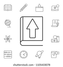 Book vector illustration icon. Simple element illustration. Book vector illustration symbol design from Internet learning collection set. Can be used for web and mobile on white background