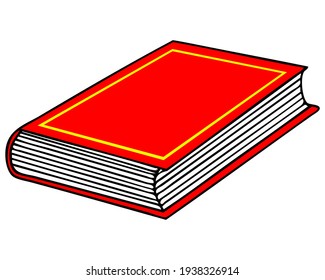 ilustración del vector del libro,
aislado en fondo blanco.vista superior