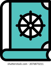 ilustración del vector del libro aislada en un fondo transparente. iconos vectoriales de color para el concepto o los gráficos web.