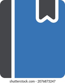 Buch, Vektorgrafik einzeln auf transparentem Hintergrund . glyph-Vektorsymbole für Konzept- oder Web-Grafiken.