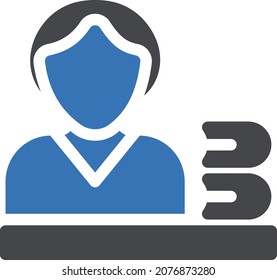 ilustración del vector del libro aislada en un fondo transparente. iconos vectoriales de glifo para el concepto o gráficos web.