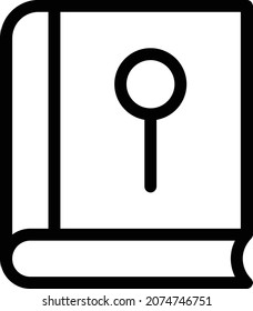 book Vector illustration on a transparent background. Premium quality symbols. Stroke vector icon for concept and graphic design.