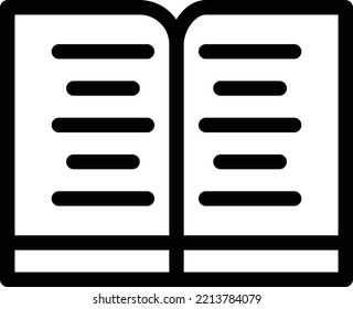 book  Vector illustration on a transparent background. Premium quality symmbols. Thin line vector icons for concept and graphic design.