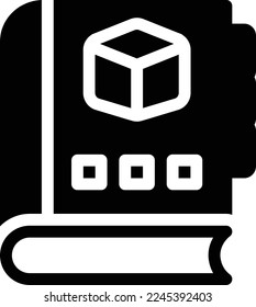 book  Vector illustration on a transparent background. Premium quality symmbols. Glyphs vector icons for concept and graphic design. 
