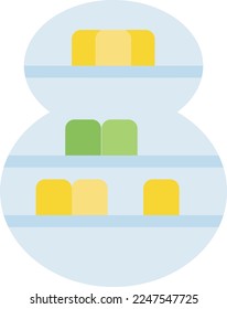 ilustración de vectores de libro en un fondo transparente. Símbolos de calidad superior. Iconos vectoriales de color de línea para el concepto y el diseño gráfico.