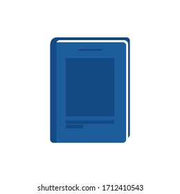 Ilustración Del Vector Del Libro En Fondo Blanco. Libro cerrado 
Estilo de diseño plano. Ilustración De Estilo Moderno. EPS10 Editable.