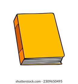 ilustración del vector del libro, aislado en fondo blanco, vista superior