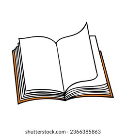 book vector illustration,isolated on white background,top view