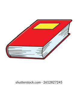book vector illustration,isolated on white background,top view