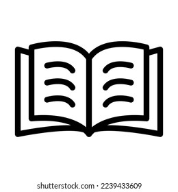 Book Vector Line Icon Design