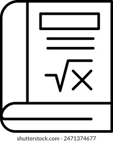 Book Vector Line Icon Design