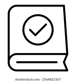 Book Vector Line Icon Design