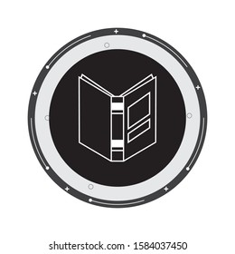 Book vector line icon on a white background