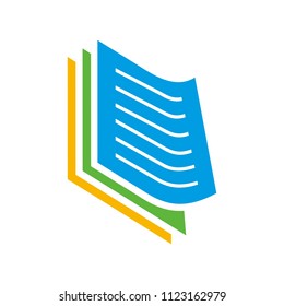 book vector logo.