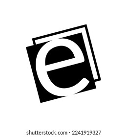 Diseño del logo del vector del libro, libro de texto, arte abstracto en colores blanco y negro
