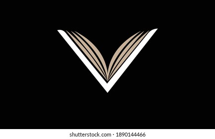 Plantilla de diseño del logotipo del vector del libro