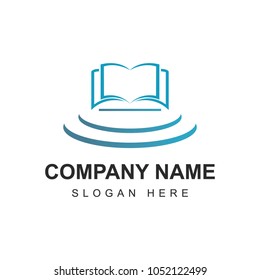 Book vector logo icons library illustration emblem isolated