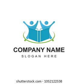 Book vector logo icons library illustration emblem isolated