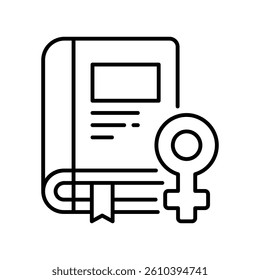 Book vector outline icon. EPS 10 file