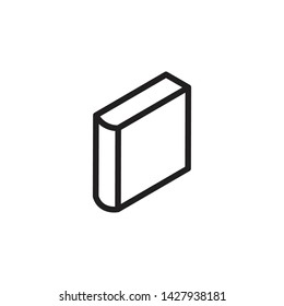 Book Vector Outline Icon Illustration Eps10