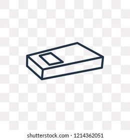 Book vector outline icon isolated on transparent background, high quality linear Book transparency concept can be used web and mobile