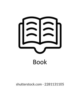 Book Vector   outline  Icons. Simple stock illustration stock 