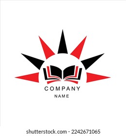 Logo-Design des Buchvektorzeichens
