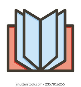 Book Vector Thick Line Filled Colors Icon For Personal And Commercial Use.
