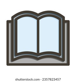 Icono De Colores Relleno De La Línea Espesa Del Vector De Libros Para Uso Personal Y Comercial.
